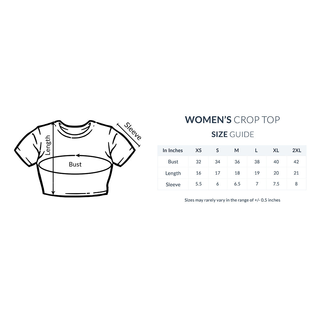 Women's Mélange Grey Slim Fit Crop Tops