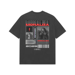 NOA - MONALIZA BLACK UNISEX PREMIUM OVERSIZED T-SHIRT