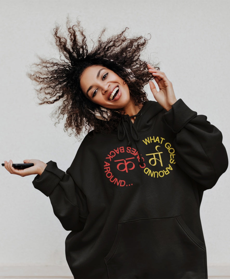 NOA - Karma Typography Premium Unisex Oversized Hoodies