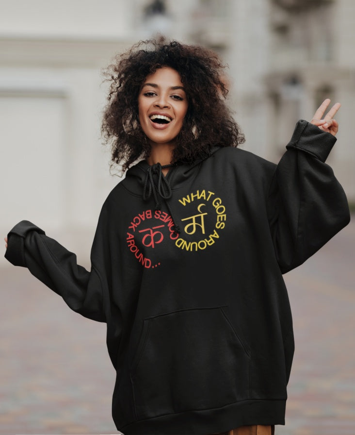 NOA - Karma Typography Premium Unisex Oversized Hoodies